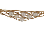18KT Yellow Gold Pearl Necklace Length 16