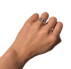 14KT Two Tone Gold 1.50ctw Diamond Engagement Ring Size 6.5