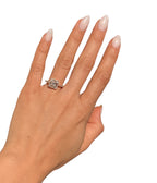 14KT White Gold 1.12ctw Princess Cut Diamond Engagement Ring Size 6.5