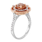 14KT White and Rose Gold 1.16ctw Round Diamond Engagement Ring Size 6.5
