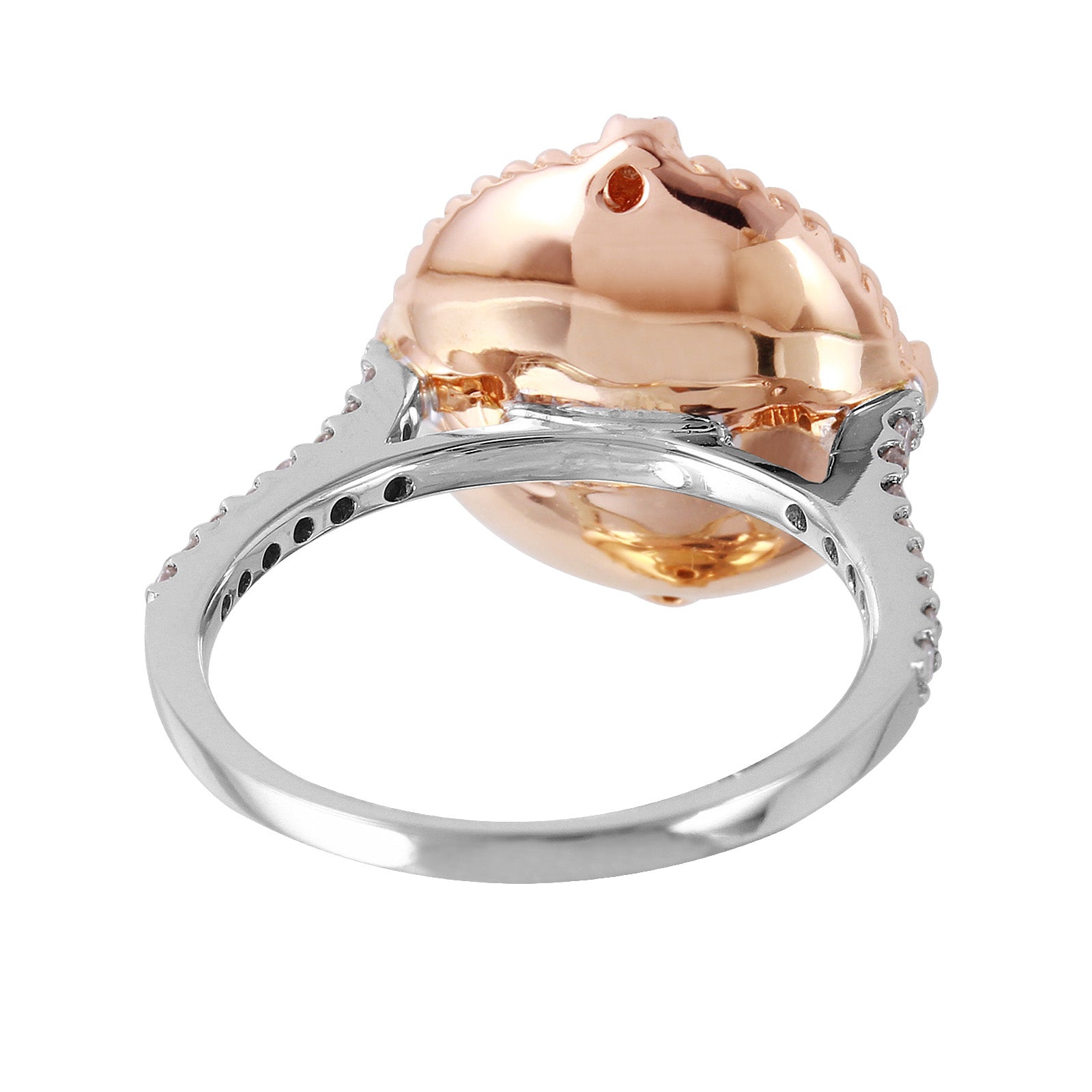 14KT Two Tone Gold 1.16ctw Diamond Engagement Ring Size 7