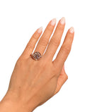 14KT White and Rose Gold 1.16ctw Round Diamond Engagement Ring Size 6.5