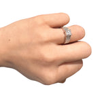 14KT White Gold 1.80ctw Diamond Engagement Ring Size 5