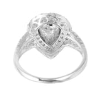 14KT White Gold 2.18ctw Tourmaline Diamond Cocktail Ring Size 7