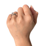 14KT White Gold 0.93ctw Diamond Solitaire Ring Size 6