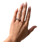 14KT White Gold 0.93ctw Diamond Solitaire Ring Size 6