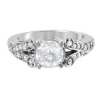 14KT White Gold 1.58ctw Diamond Engagement Ring Size 6.5