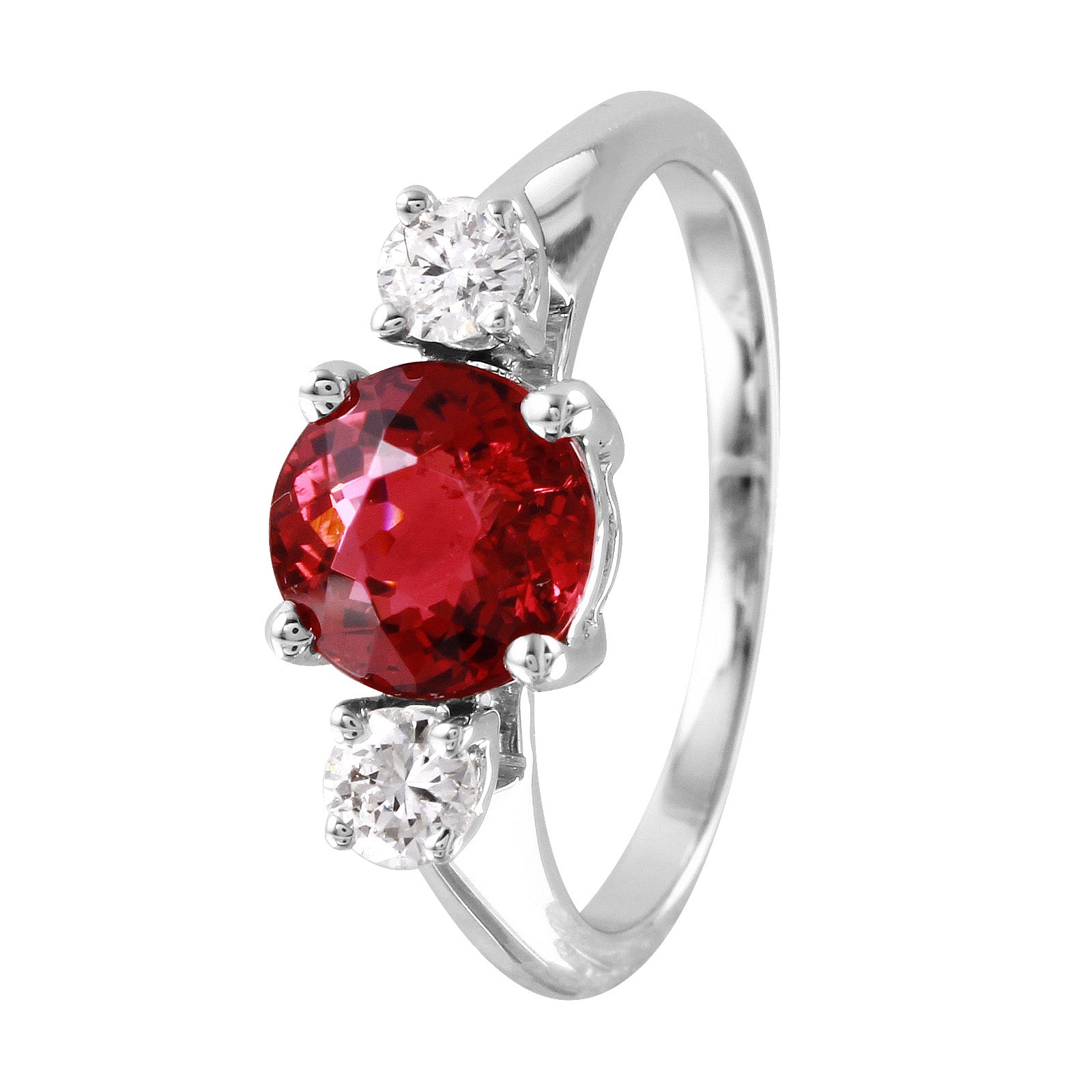 14KT White Gold 1.69ctw Tourmaline Diamond Cocktail Ring Size 5.75