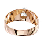 10KT Rose Gold 0.27ctw Diamond Solitaire Ring Size 6.5