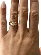 10KT Rose Gold 0.27ctw Diamond Solitaire Ring Size 6.5