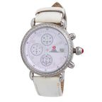 MICHELE CSX Diamond Watch Bezel Chronograph Ladies MOP Dial with Box