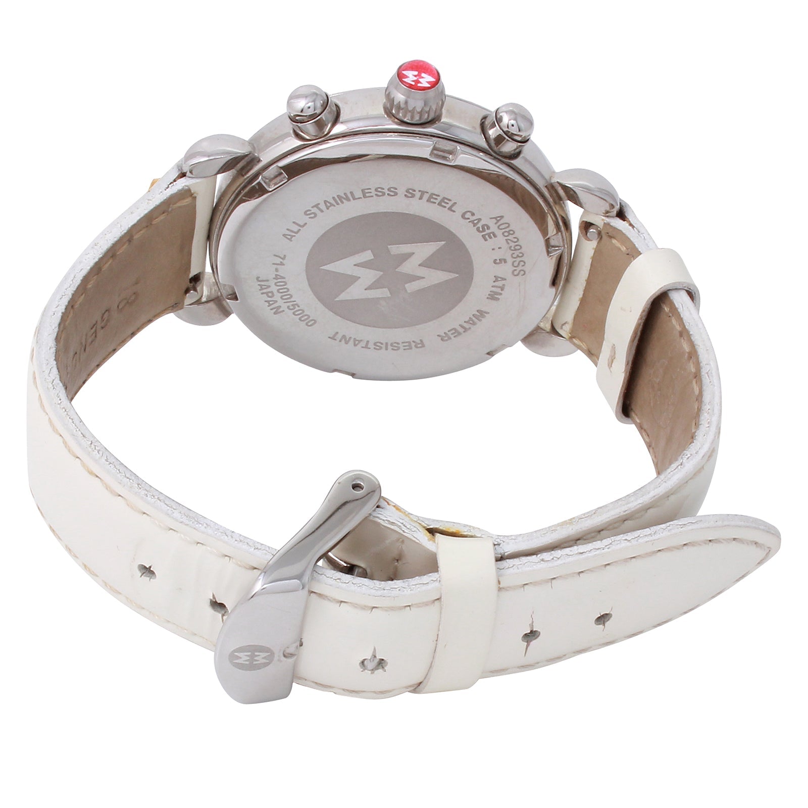 MICHELE CSX Diamond Watch Bezel Chronograph Ladies MOP Dial with Box