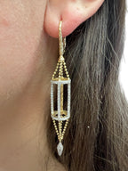Phillips House 14KT Yellow Gold Apogee 0.80ctw Diamond Cage Earrings