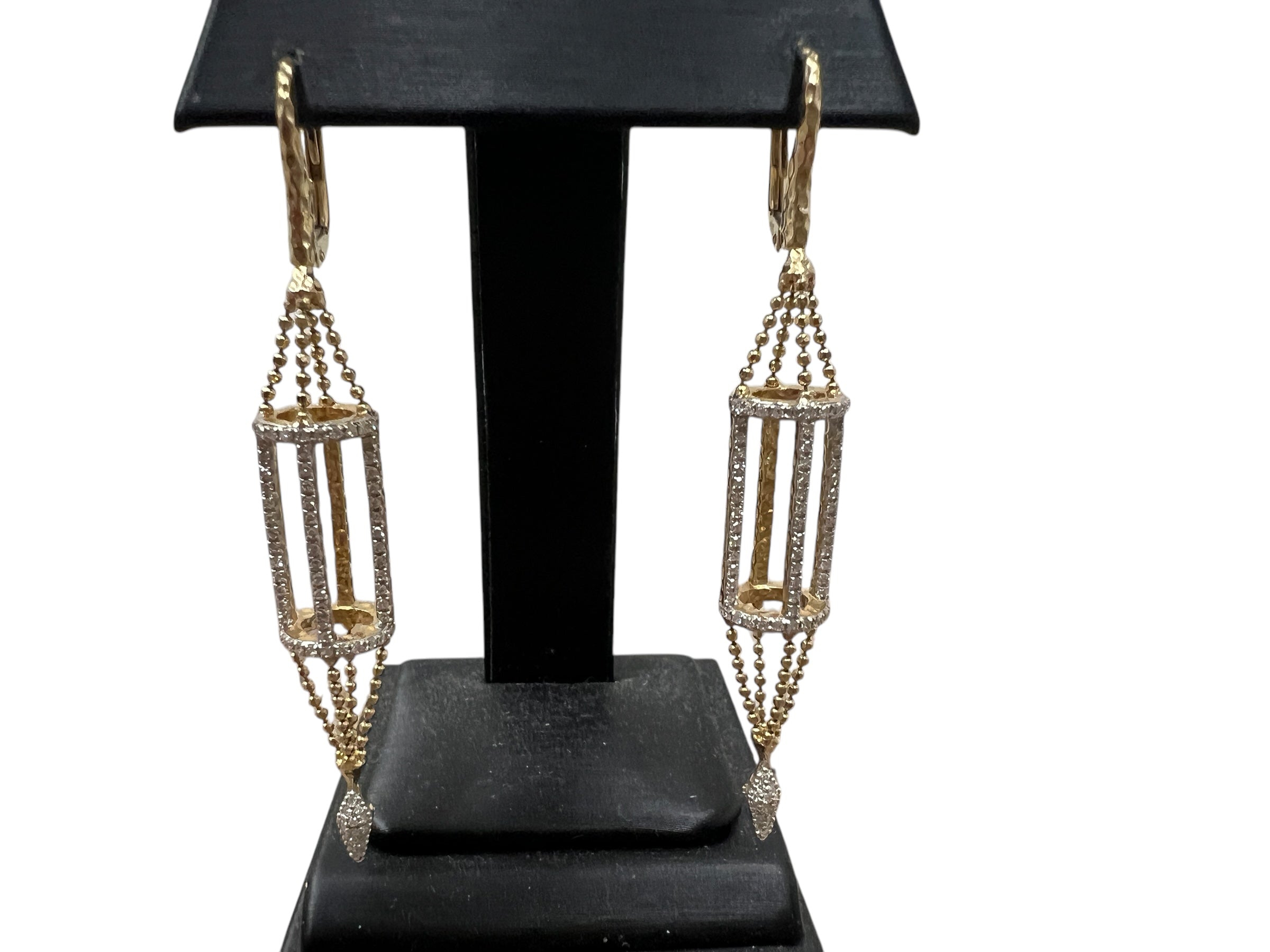 Phillips House 14KT Yellow Gold Apogee 0.80ctw Diamond Cage Earrings