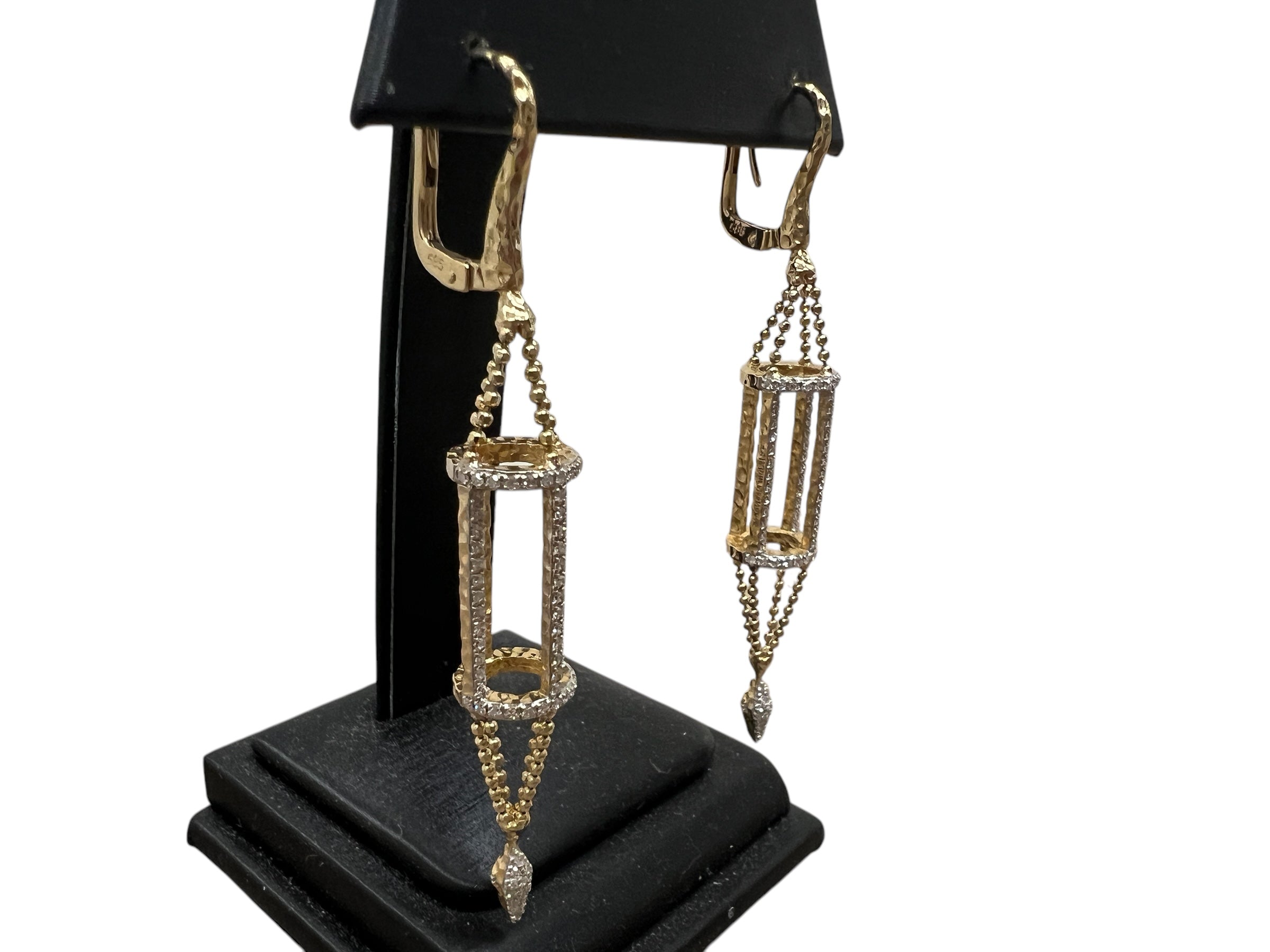 Phillips House 14KT Yellow Gold Apogee 0.80ctw Diamond Cage Earrings