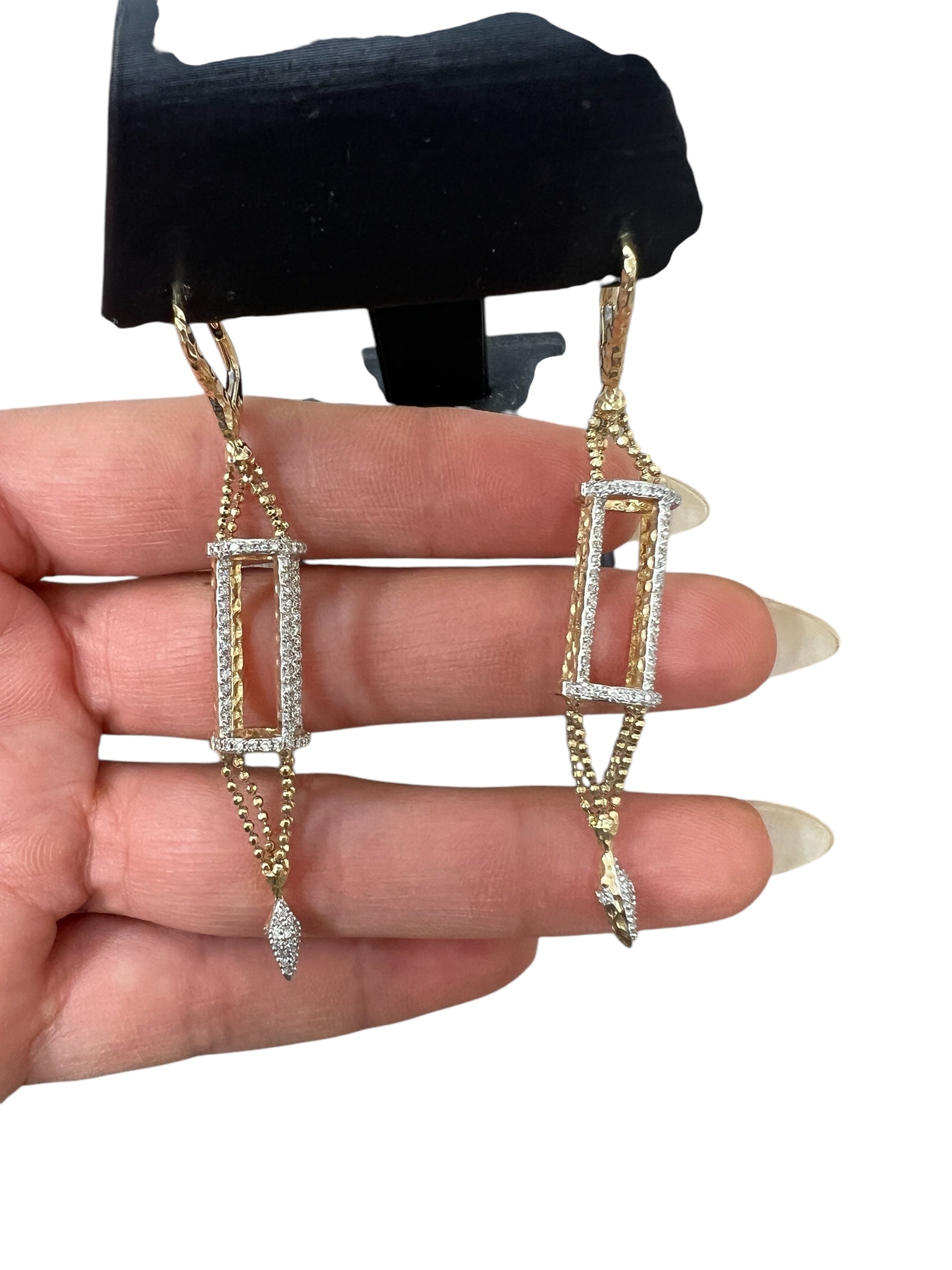 Phillips House 14KT Yellow Gold Apogee 0.80ctw Diamond Cage Earrings