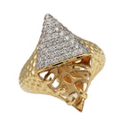Phillips House Apogee Ring in 14KT Yellow Gold Diamond and Citrine Ring