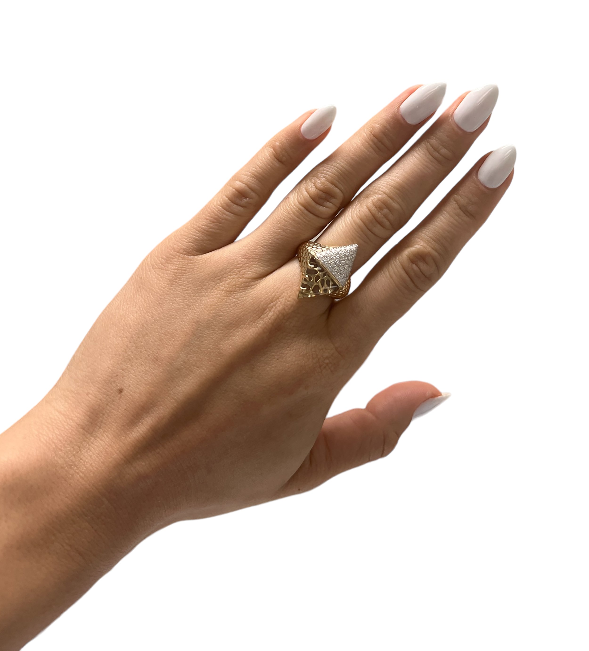 Phillips House Apogee Ring in 14KT Yellow Gold Diamond and Citrine Ring