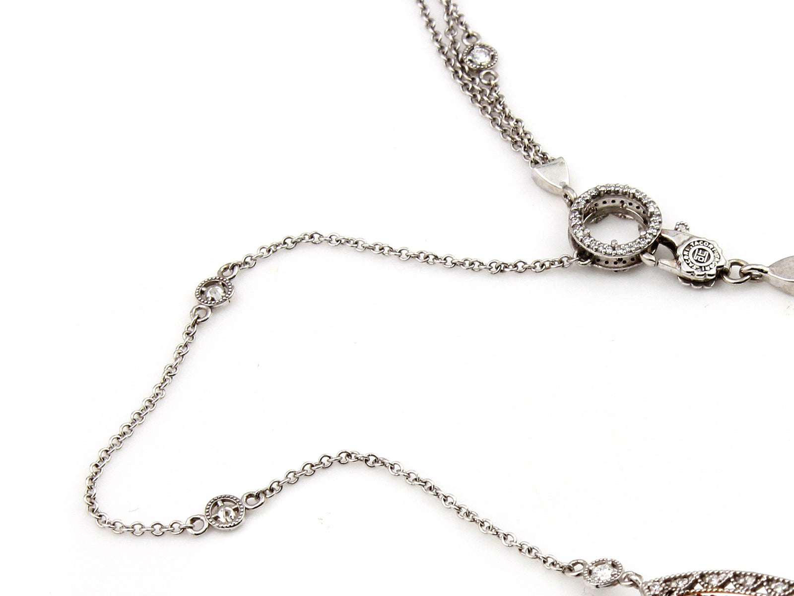 Tacori Vault 18KT White Rose Gold Afleuress Collection 5.50ctw Diamond Pendant C