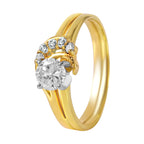 14KT Yellow Gold 0.55ctw Diamond Engagement Ring Size 6.25