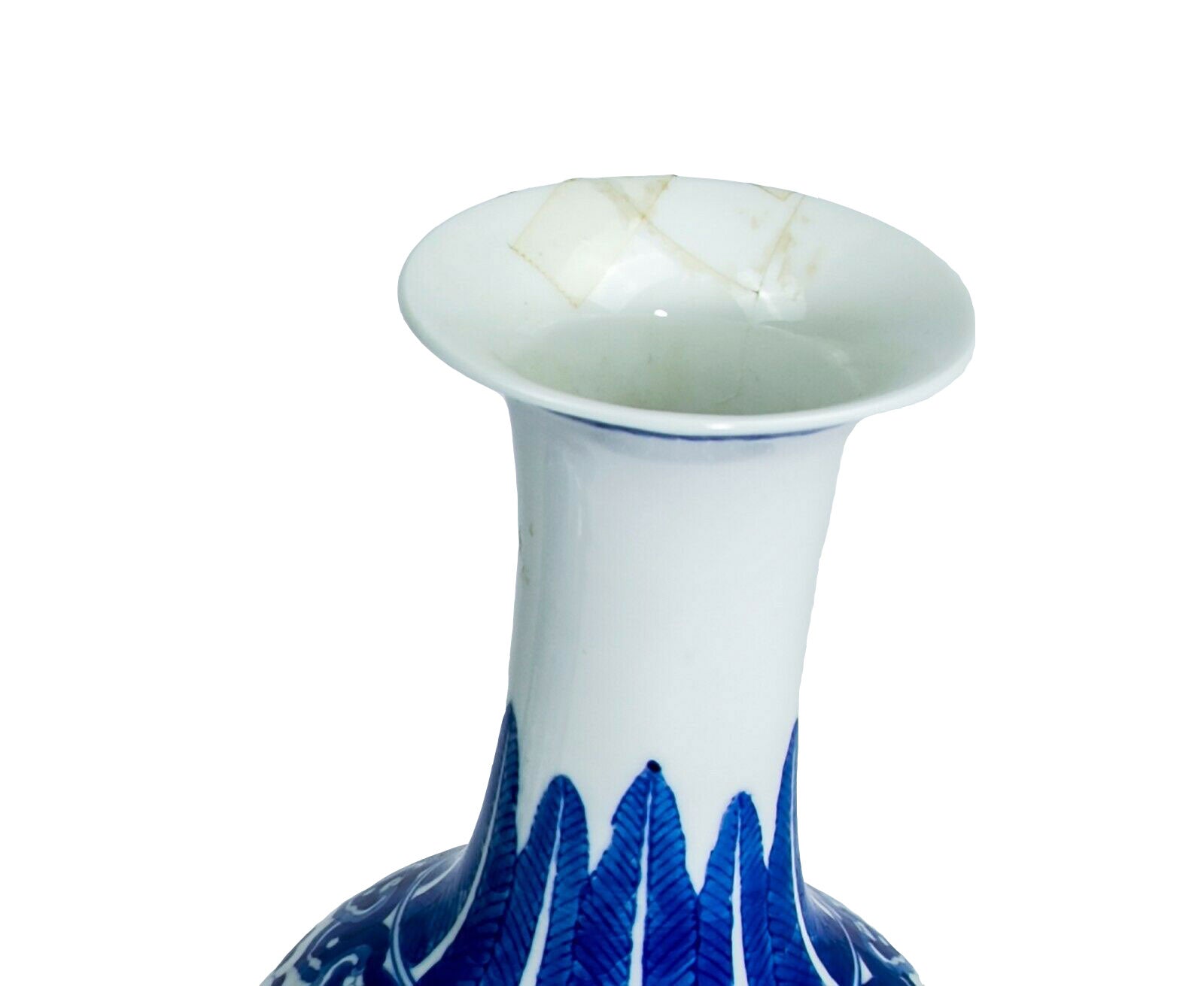 A Pair of Blue Chinese Canton Vases