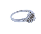 14KT White Gold 0.16ctw Diamond Engagement Ring Size 7