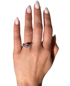 14KT White Gold 0.16ctw Diamond Engagement Ring Size 7