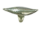 John Hardy Sterling Hammered Leaf Ring