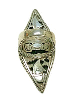 John Hardy Sterling Hammered Leaf Ring