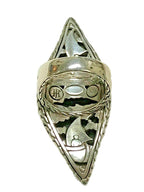 John Hardy Sterling Hammered Leaf Ring