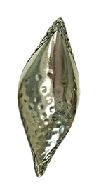 John Hardy Sterling Hammered Leaf Ring