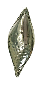 John Hardy Sterling Hammered Leaf Ring