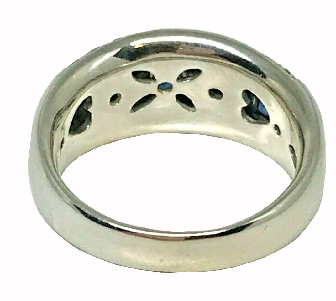 14kt White Gold Sapphire & Diamond Ring