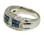 14kt White Gold Sapphire & Diamond Ring