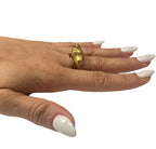 18kt Yellow Gold Custom Made Enamel Horse Head Ring With Diamond Eyes