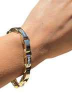 18KT Yellow/White Gold 1.40ctw Diamond Bracelet