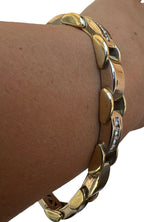 18KT Yellow/White Gold 1.40ctw Diamond Bracelet