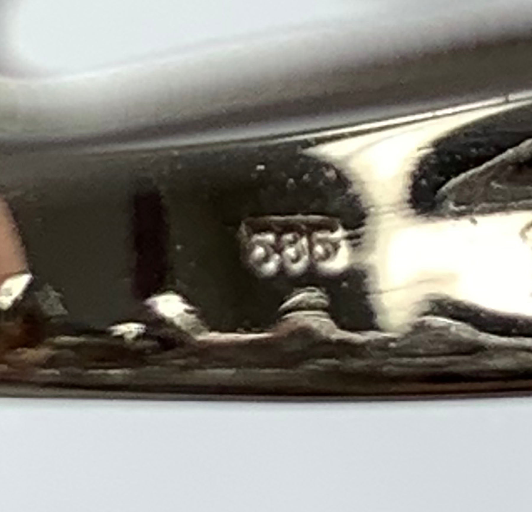 14K White Gold 3 Row Ring With Diamonds