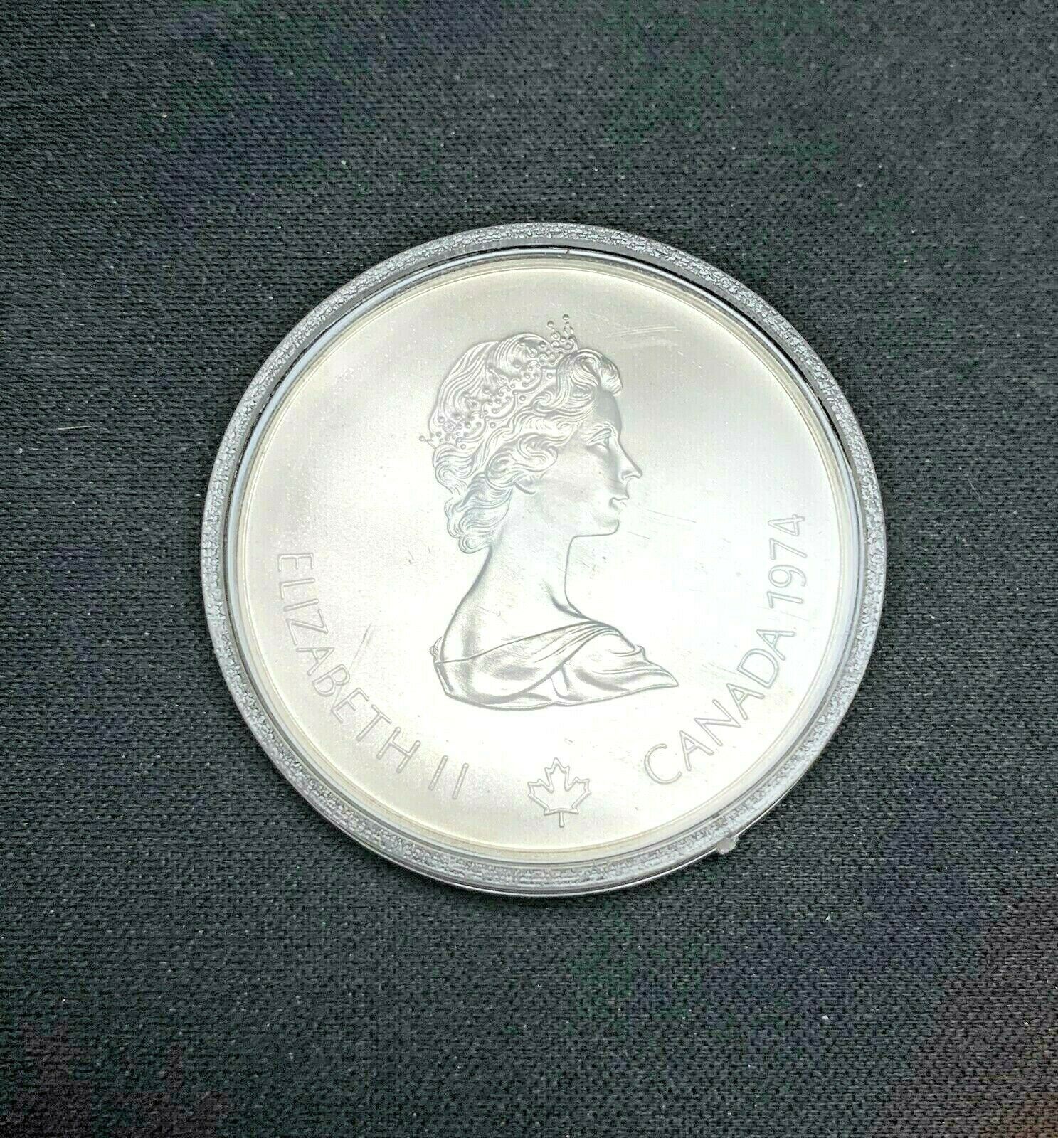 1974 Canada 5 Dollar Silver 1976 Montreal Olympic Games Coin