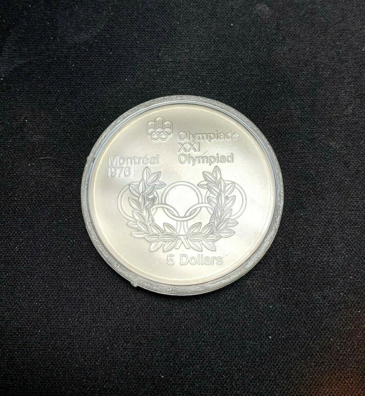 1974 Canada 5 Dollar Silver 1976 Montreal Olympic Games Coin