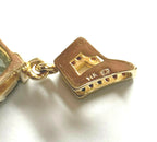 14K Yellow Gold Green Amethyst Pendant