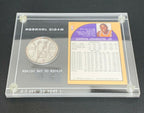 Rare Magic Johnson MVP Basketball Card & Silver Commemorative Coin