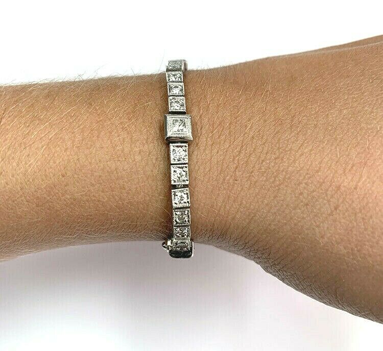 18kt White Gold 1.75ctw Diamond Tennis Bracelet
