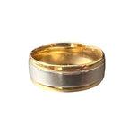 Platinum and 18kt Yellow Gold Men's Wedding Band