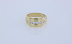 18kt Yellow Gold Men's 0.70ctw Diamond Ring Sz 8.5