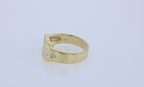 18kt Yellow Gold Men's 0.70ctw Diamond Ring Sz 8.5