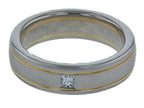 Christian Bauer Platinum & 18k Yellow Gold Gent's Diamond Wedding Band
