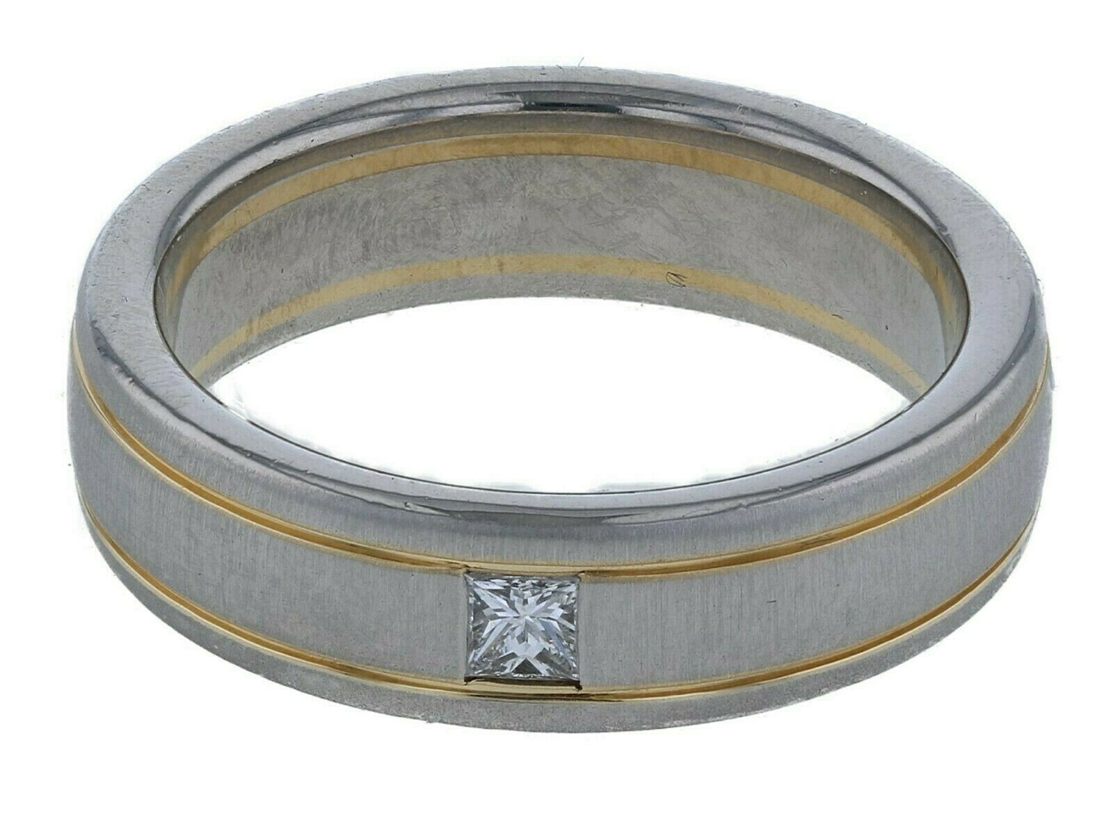 Christian Bauer Platinum & 18k Yellow Gold Gent's Diamond Wedding Band