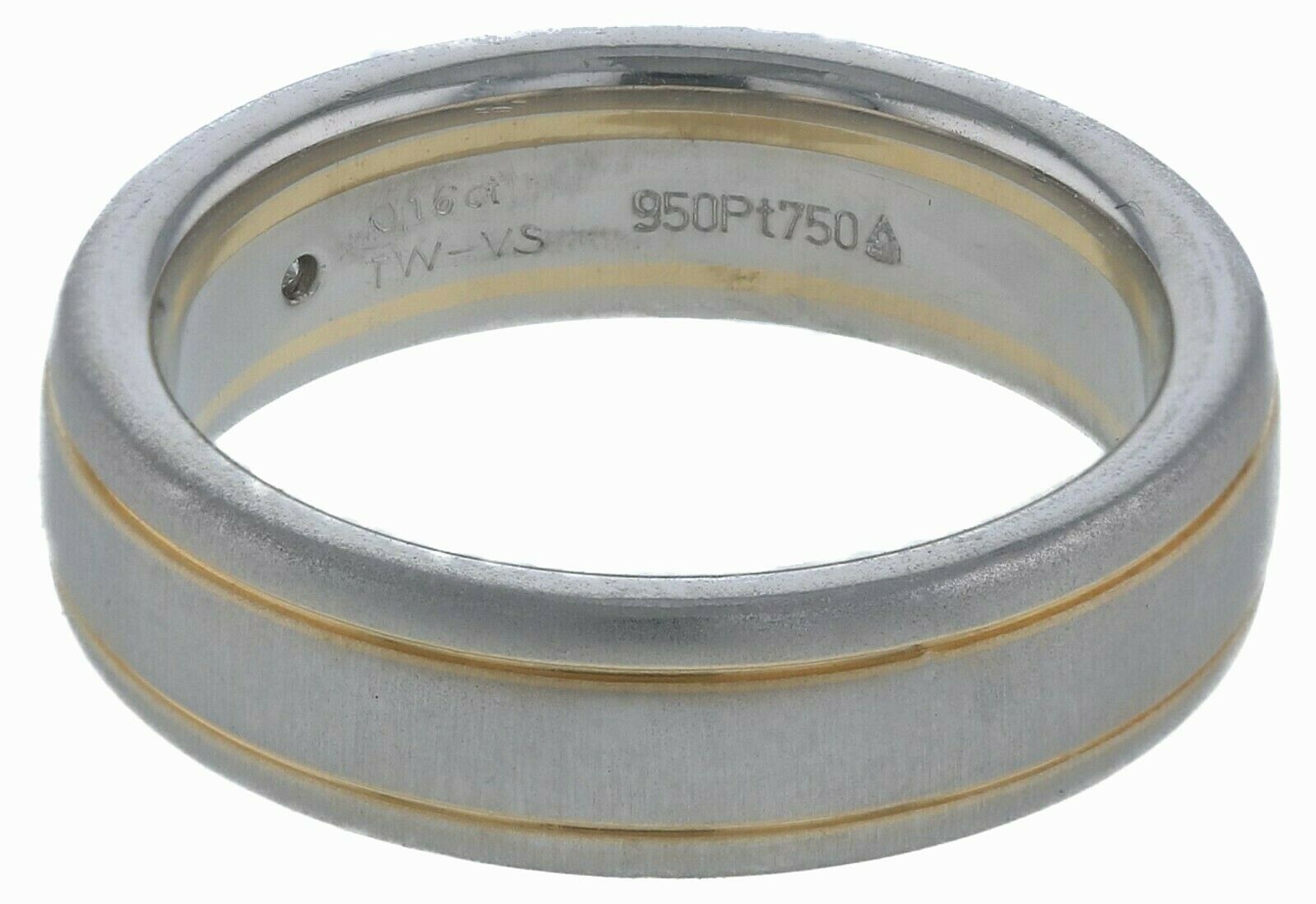 Christian Bauer Platinum & 18k Yellow Gold Gent's Diamond Wedding Band