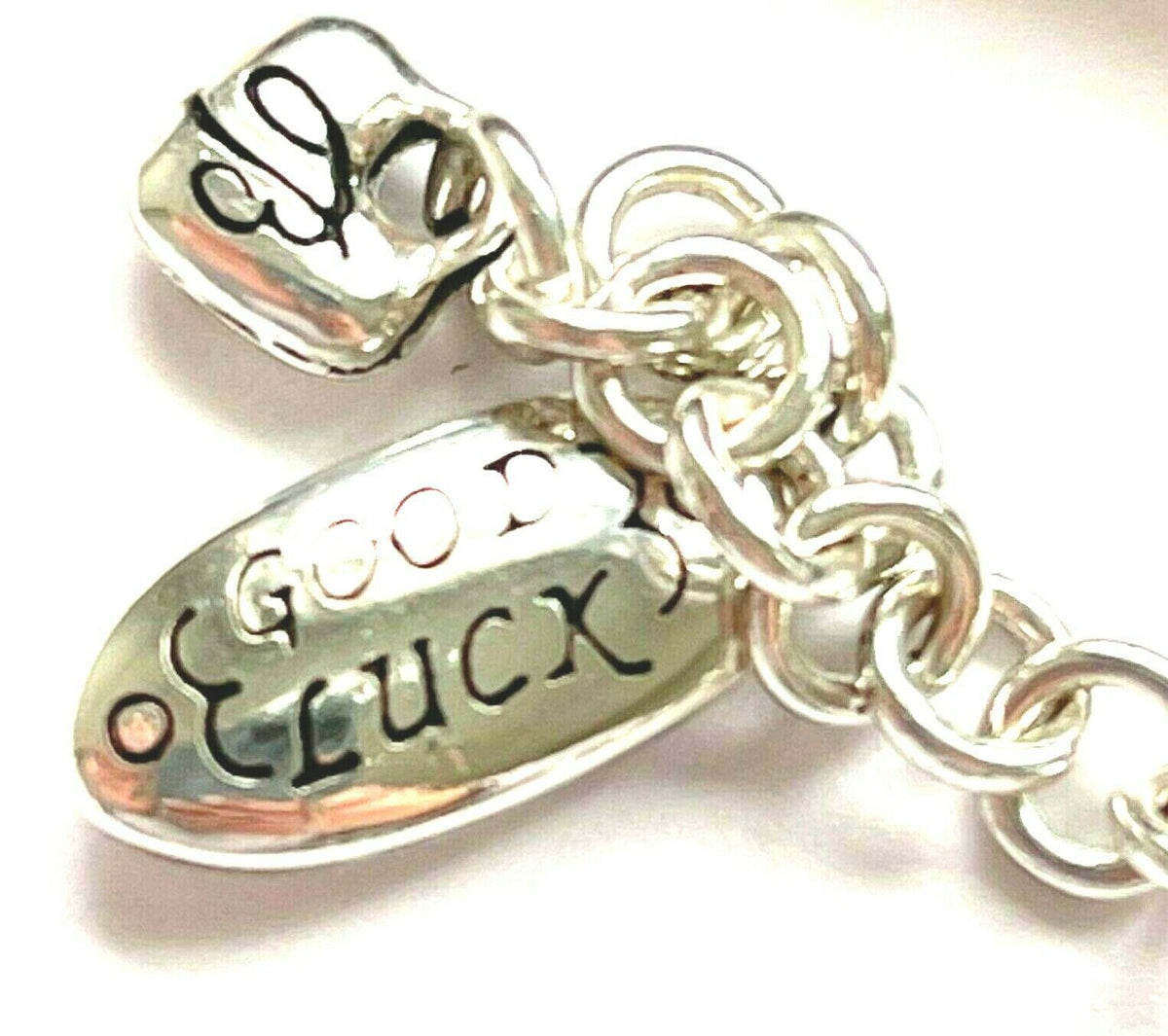 Silver Plated Brighton Lady Luck Charm Two Tier Necklace 16 Inches